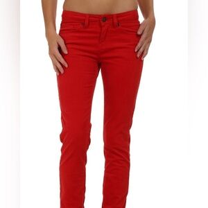 Prana Trinity red spice Corduroy‎ velvet feel Casual Pants new size 4 new